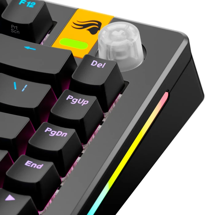 Glorious Gaming Rotary Knob für GMMK 3 PRO Tastatur und GMMK Numpads, Kunststoff (PC), ExoFrost, transparent, 1 Taste