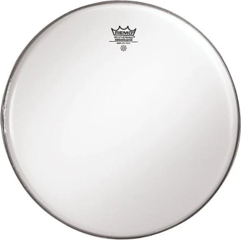 Remo Ambassador Smooth White 18"