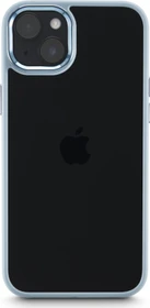 Hama Handyhülle Cam Protect für Apple iPhone 15 transparent\/blau