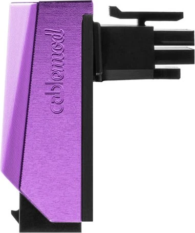 CableMod 12VHPWR Winkeladapter 90 Grad, Variante A, Sense-Pins an der Unterseite, violett