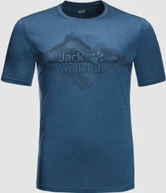 Jack Wolfskin Crosstrail Graphic Funktionsshirt kurzarm indigo blue (Herren)