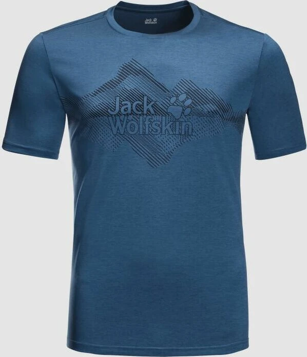 Jack Wolfskin Crosstrail Graphic Funktionsshirt kurzarm indigo blue (Herren)