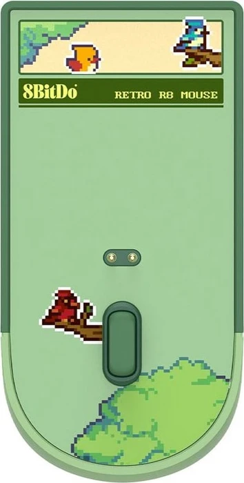 8BitDo Retro R8 Mouse mit Ladestation, Forest Wonder, grün, USB/Bluetooth