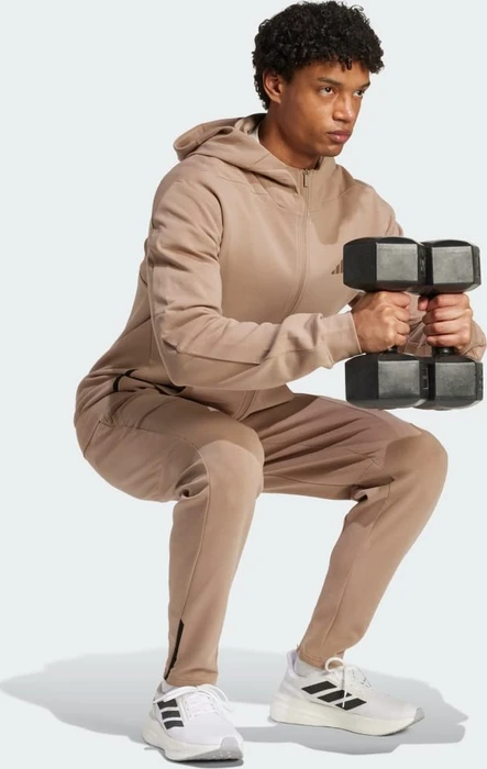 adidas Designed 4 Training Hoodie chalky brown (Herren)