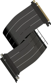 LinkUP AVA5 Riser Kabel, gerade, PCIe 5.0, 600mm, schwarz