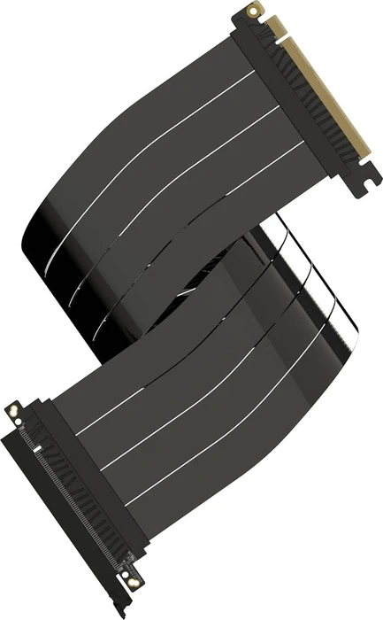 LinkUP AVA5 Riser Kabel, gerade, PCIe 5.0, 600mm, schwarz