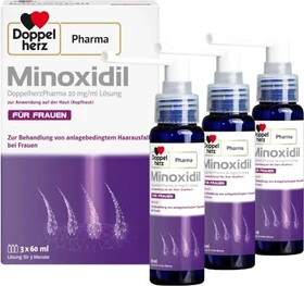 Doppelherz Minoxidil 20mg/g für Männer Lösung, 180ml (3x 60ml)