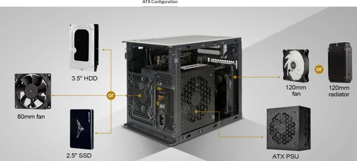 SilverStone Sugo 16, weiß, Mini-ITX