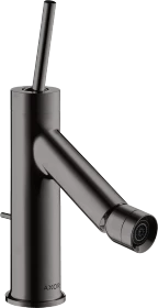 Hansgrohe Axor Starck Einhebel-Bidetmischer mit Pingriff und Zugstangen-Ablaufgarnitur polished black chrome