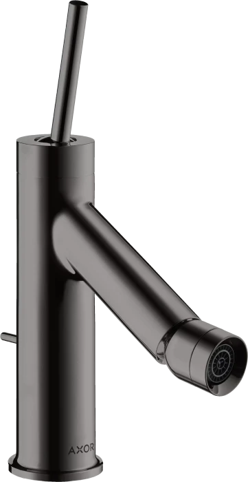 Hansgrohe Axor Starck Einhebel-Bidetmischer mit Pingriff und Zugstangen-Ablaufgarnitur polished black chrome
