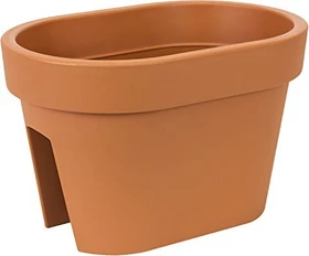 Prosperplast Lofly Railing Blumenkübel 39.6x26.6cm Terrakotta