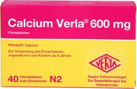 Calcium Verla 600mg Filmtabletten, 40 Stück
