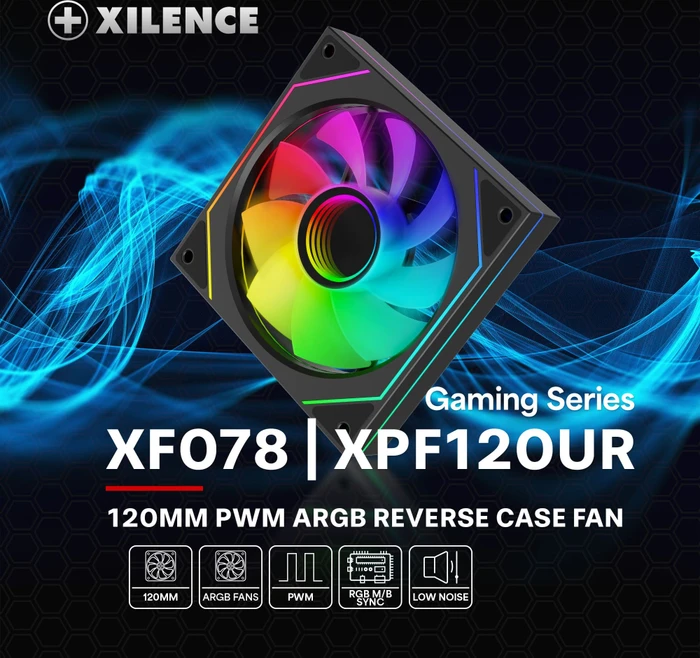 Xilence Gaming Series XF078 ARGB, schwarz, 120mm