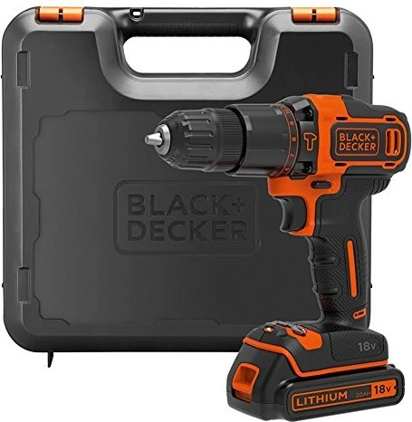 Black&Decker BDCHD18K Akku-Schlagbohrschrauber inkl. Koffer + Akku 1.5Ah