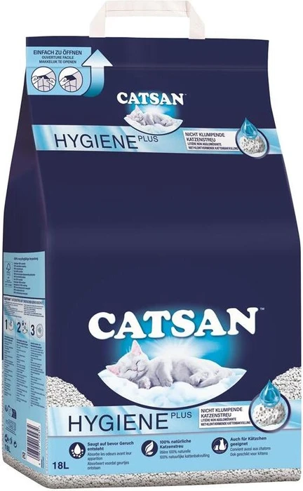 Catsan Hygiene Plus, 18l