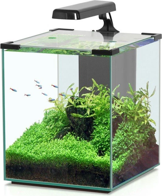 Aquatlantis Nano Cubic 30 Aquarium-Set, Black High Gloss, 26l