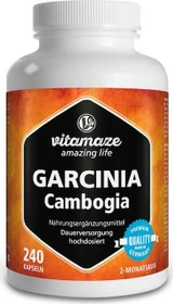 Vitamaze Garcinia Cambogia hochdosiert + Cholin Kapseln, 240 Stück