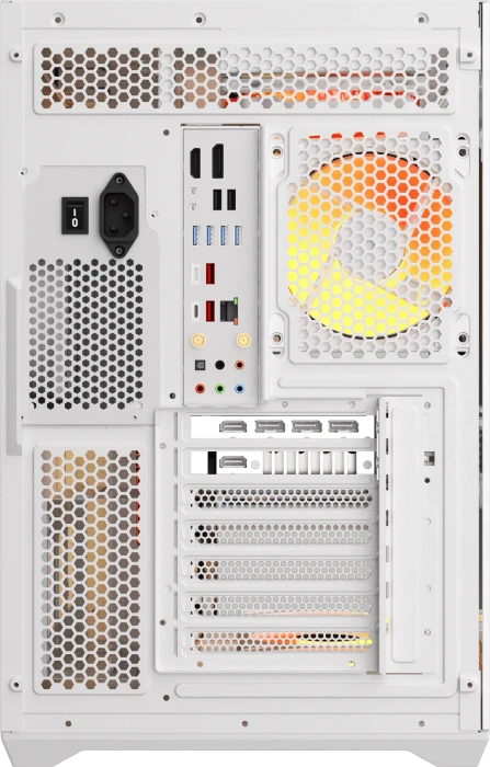 DarkFlash C280 White, Glasfenster