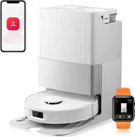 Roborock Qrevo Edge S5A Saug-/Wischroboter weiß inkl. Absaug-/Reinigungsstation