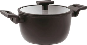 Sambonet Titan Pro Aluminium-Antihaft schwarz Fleischtopf mit Deckel 20cm 3.1l