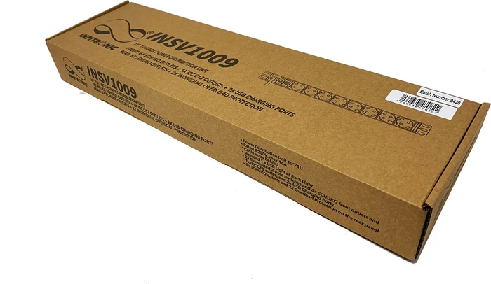 Infitronic 19" PDU Steckdosenleiste, 1HE, 15-fach, 250V, schwarz, 2m