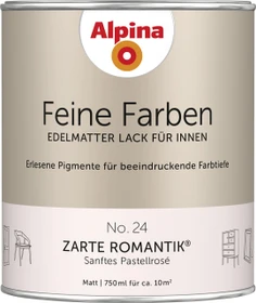 Alpina Farben Feine Farben Lack No. 24 Zarte Romantik innen pastellrosé edelmatt, 750ml