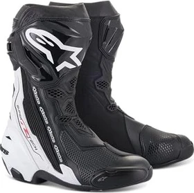 Alpinestars Supertech R Motorradstiefel schwarz/weiß