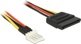DeLOCK Stromkabel SATA 15-Pin Stecker auf Floppy 4-Pin Stecker, 0.24m (83877)