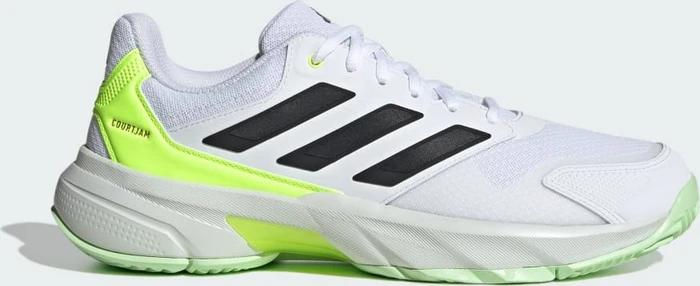 adidas CourtJam Control 3 cloud white/core black/lucid lemon
