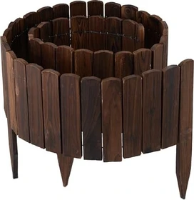 Relaxdays Holz Rasenkante 20x200cm
