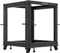 Lanberg Open Rack Series 19" Open Frame Rack 12HE, 4-Pfosten, mit Rollen, Flat Pack, tiefenverstellbar, 576-1033mm, RAL 9004, 641mm tief Vorschaubild