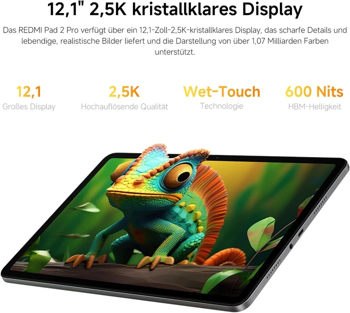 Xiaomi Redmi Pad 2 Pro, Graphite Gray, 6GB RAM, 128GB