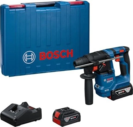 Bosch Professional GBH 18V-18 Akku-Bohrhammer inkl. Koffer + 2 Akkus 4.0Ah