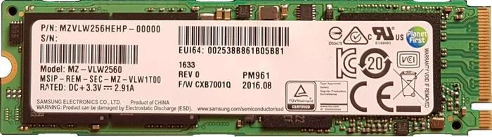 Samsung SSD PM961, M.2