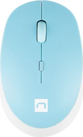 Natec Harrier 2 Wireless Mouse weiß/blau, Bluetooth (NMY-1963)