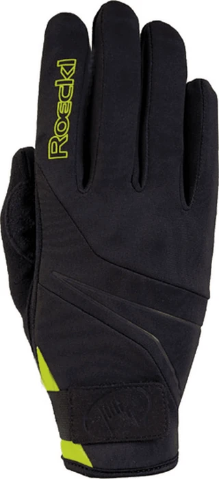 Roeckl Lillby Laufhandschuhe schwarz/gelb (Junior)