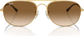Ray-Ban RB3735 Bain Bridge 57mm polished gold/clear-brown