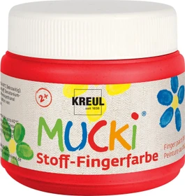 Kreul Mucki Stoff-Fingerfarbe, rot, 150ml
