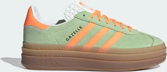 adidas Gazelle Bold semi green spark/screaming orange/core white (Damen)
