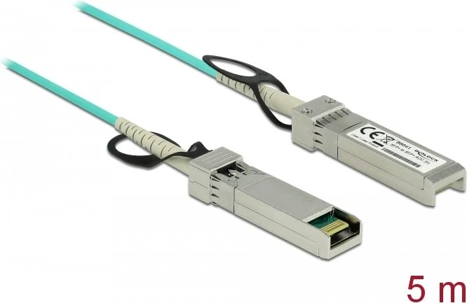 DeLOCK Active Optical Cable 10G 5m LAN-DAC, Lichtwellenleiter-Duplex, SFP+