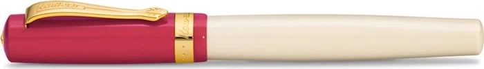 Kaweco Student 30's Blues creme/rot, rechte Hand, fein