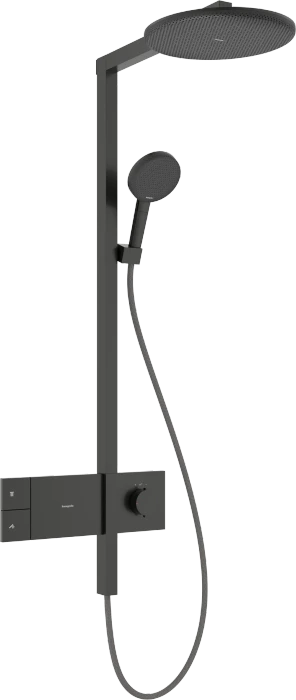 Hansgrohe Raindance Alive S Showerpipe 300 1jet EcoSmart mit ShowerSelect Comfort brushed black chrome