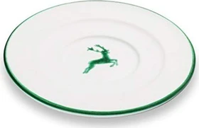 Gmundner Keramik Grüner Hirsch Unterteller Cappuccino Gourmet 14cm