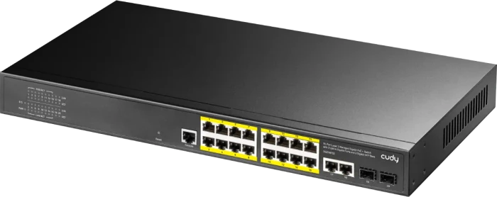 Cudy GS20 Rackmount Gigabit Managed Switch, 18x RJ-45, 2x SFP, 200W PoE+