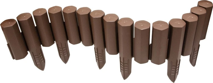 Stabilo Befestigungstechnik Palisade Rasenkante 220cm braun