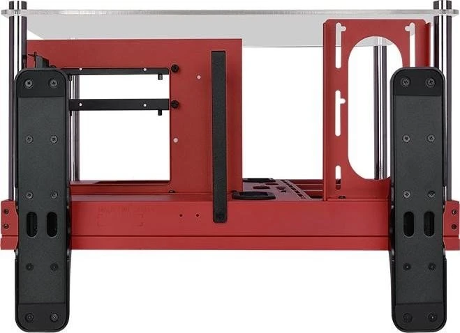 Thermaltake Core P3 Tempered Glass Red Edition, weiß, Glasfenster