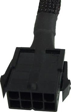 Phobya 8-Pin EPS12V Verlängerung 30cm, sleeved schwarz