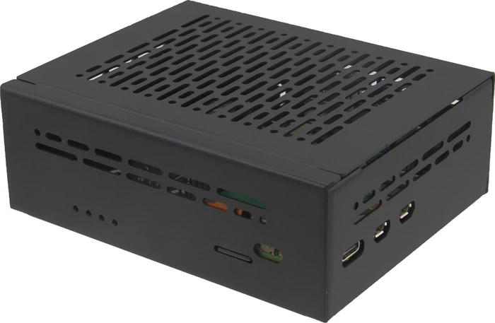 Geekworm Gehäuse für Raspberry Pi 5 X1011 Shield, schwarz