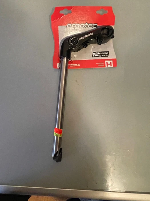 Ergotec Kobra Vario Tube 25.4mm/1" -10° - +50° Vorbau 110mm schwarz/silber