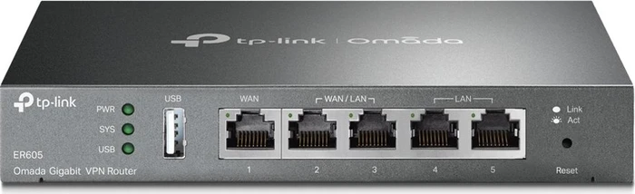 TP-Link Omada ER605 Gigabit Router, 5x RJ-45